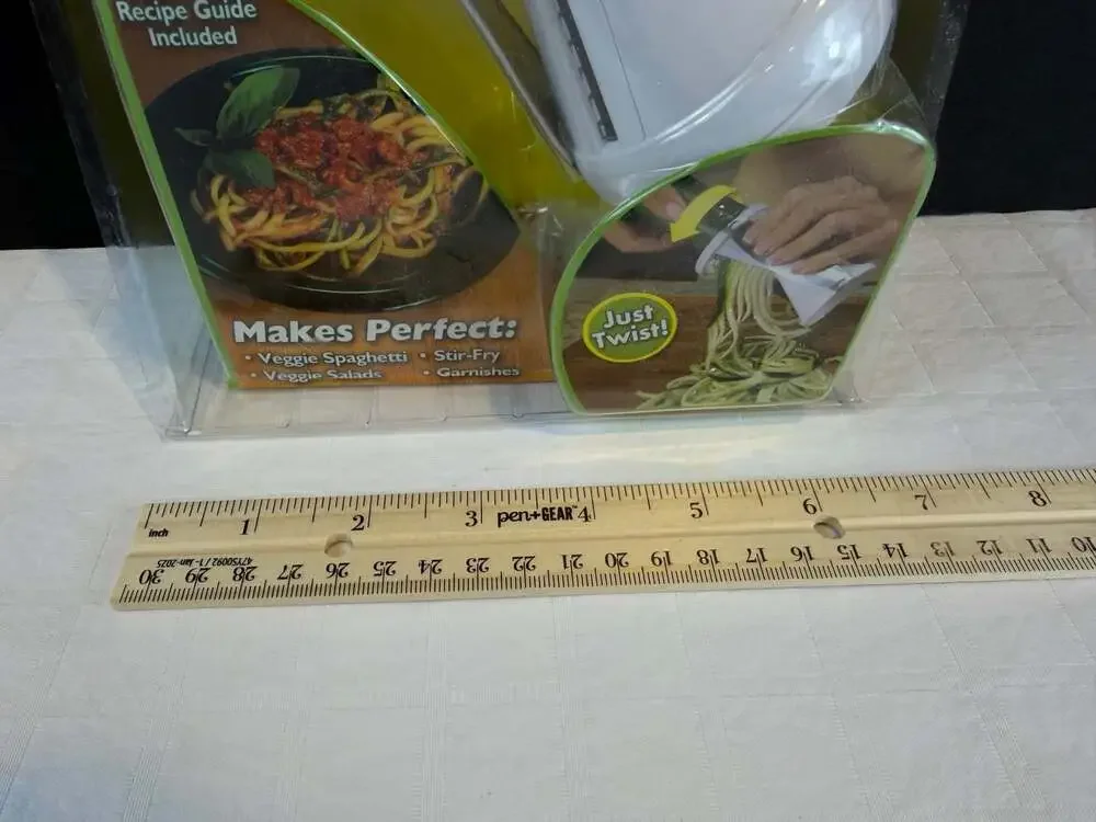 Veggetti Hand Held Spiralizer White Spiral Vegetable Cutter Slicer Veggie Pasta